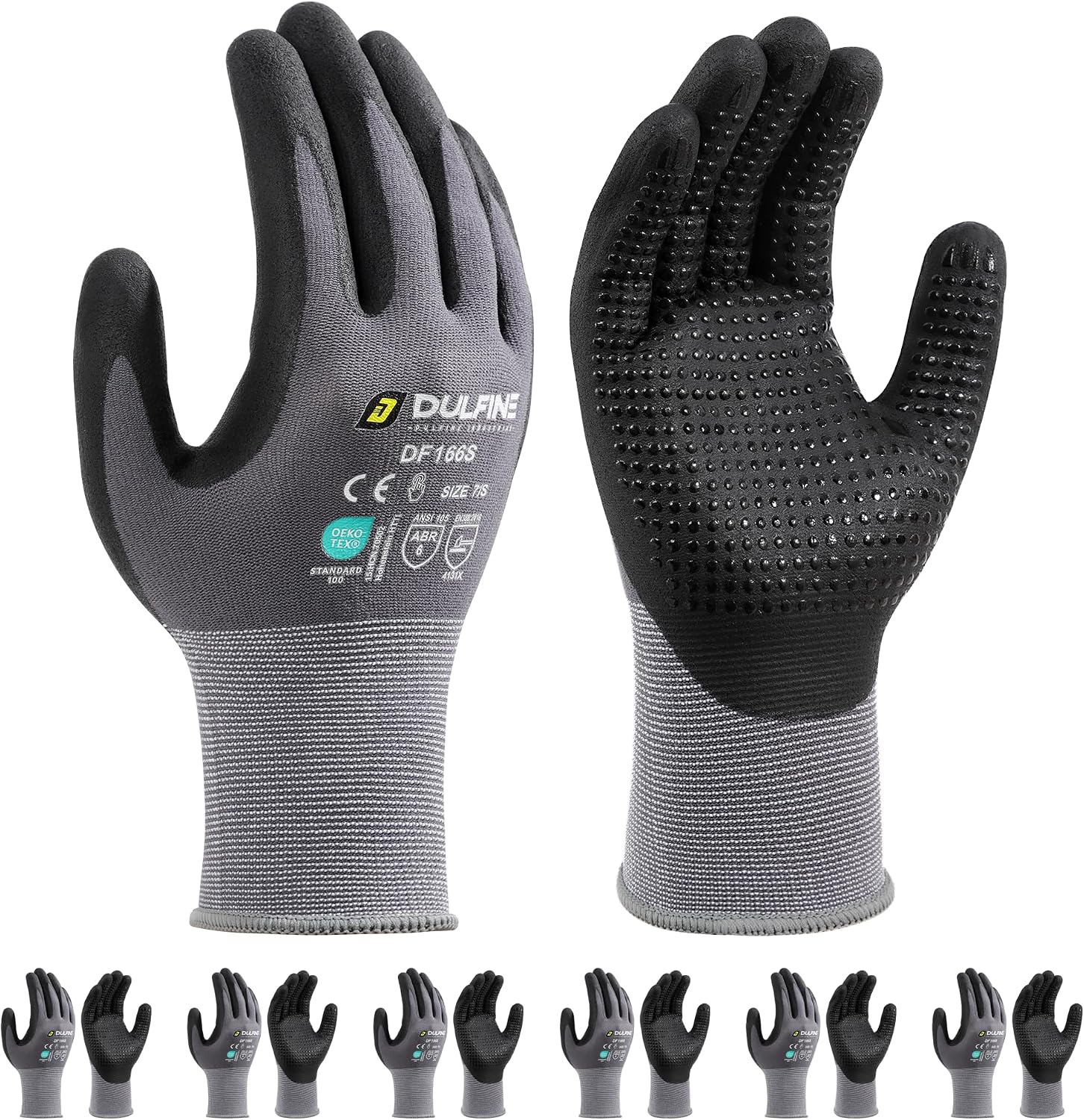 Touch Screen Gloves - 6 Pairs Touchscreen Work Gloves, MicroFoam