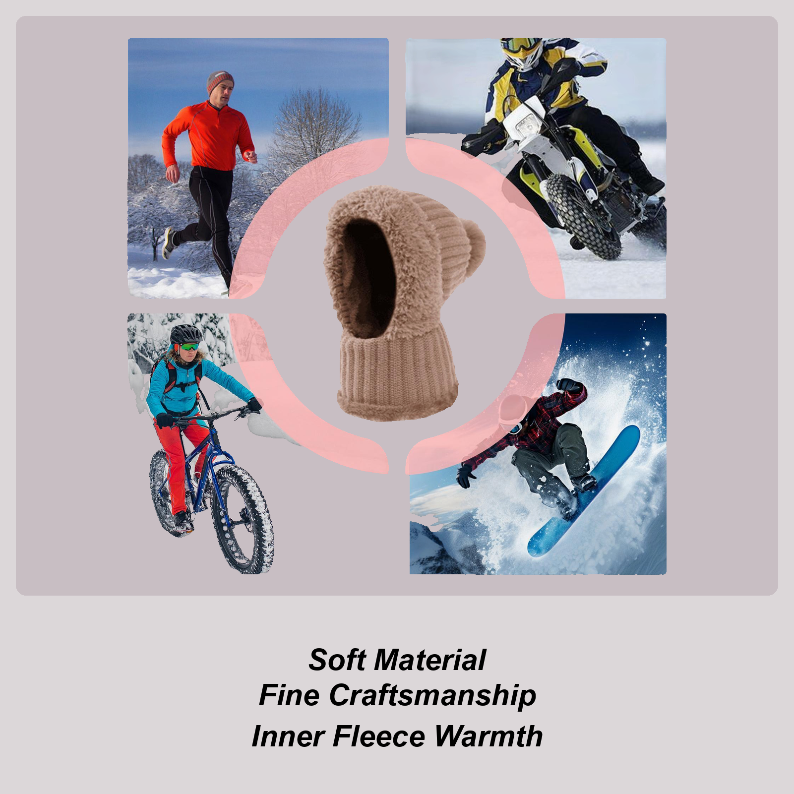 Knit Beanie Fall Beanie With N – Knit Beanie Hat Warm Bewertung und Preis
