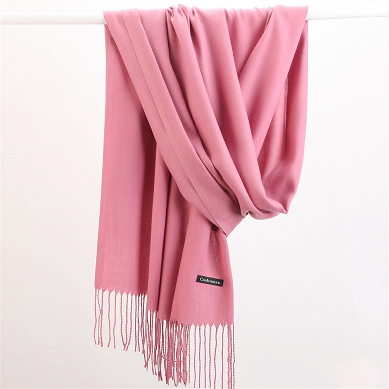 Fashion Solid Color 2023 Women – Wool Scarf Men Bewertung und Preis