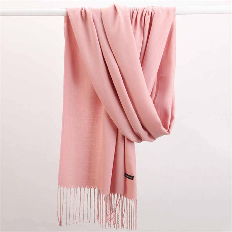Fashion Solid Color 2023 Women – Wool Scarf Men Bewertung und Preis