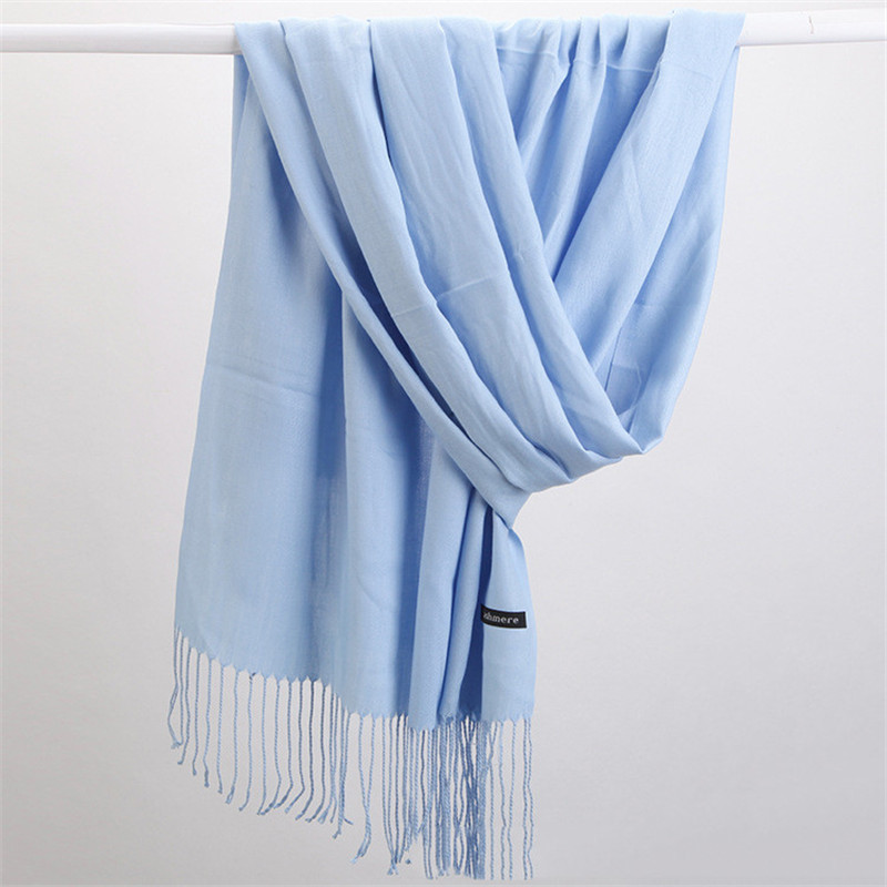 Fashion Solid Color 2023 Women – Wool Scarf Men Bewertung und Preis