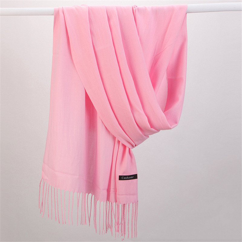Fashion Solid Color 2023 Women – Wool Scarf Men Bewertung und Preis