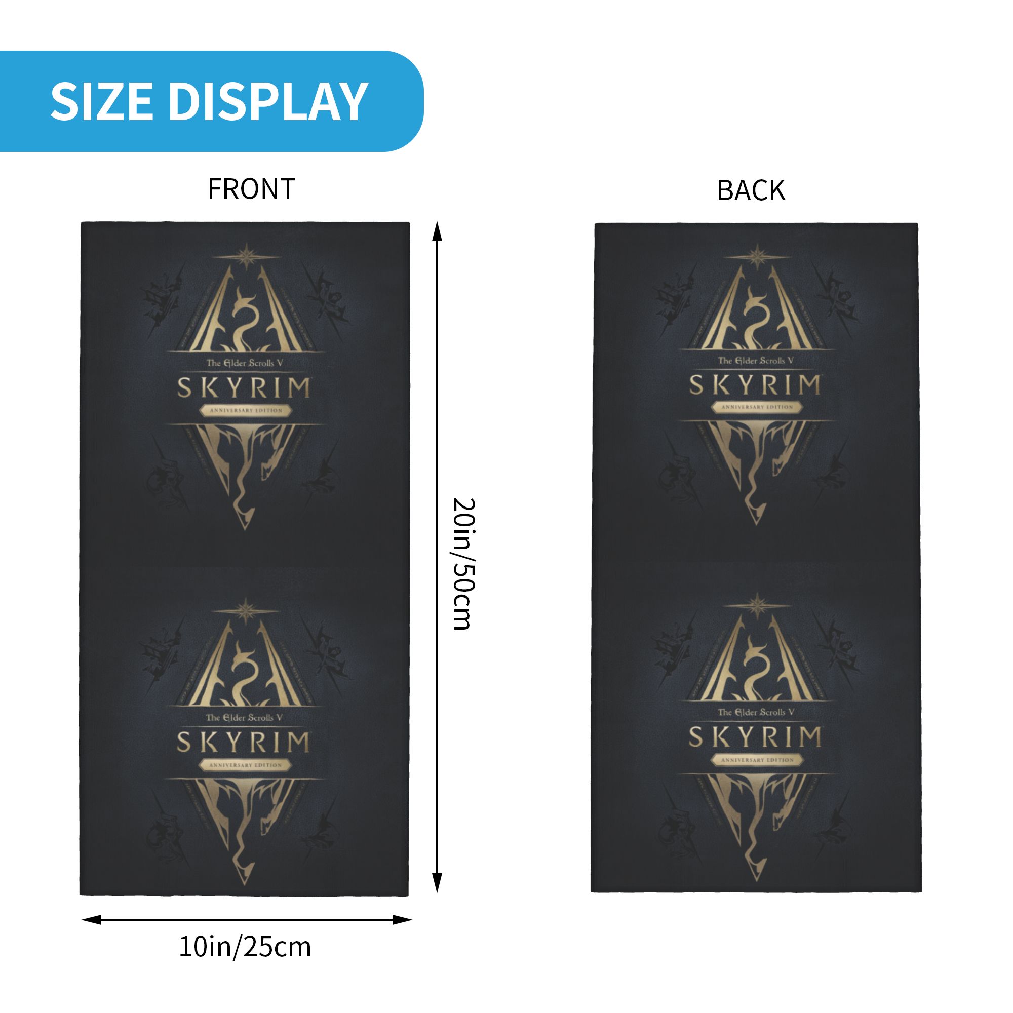 Custom Skyrim Logo Bandana Win – Neck Gaiter Fleece Bewertung und Preis
