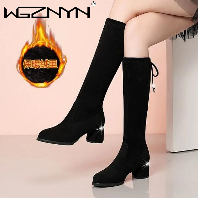 Women Autumn Winter Black Knee – Waterproof Winter Boot Bewertung und Preis