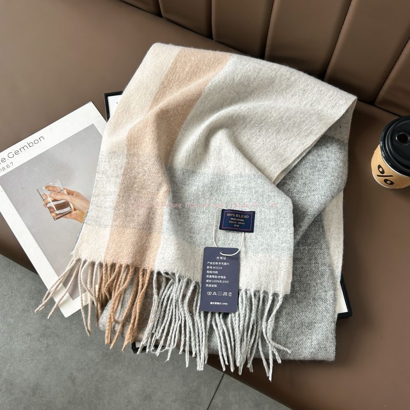 Autumn and winter classic chec – Wool Scarf Men Bewertung und Preis