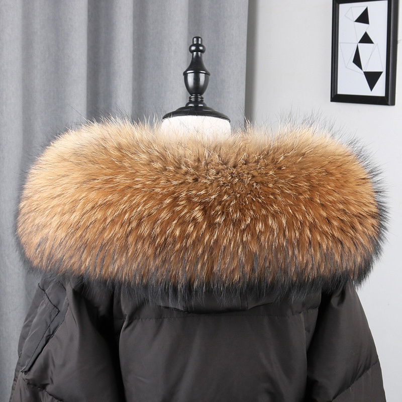 100% Real Fur Collar Coat Wint – Shawl Wrap Winter Bewertung und Preis
