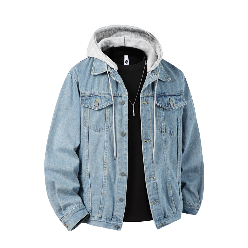 Men Hooded Denim Jacket Men St – Down Jacket Packable Bewertung und Preis