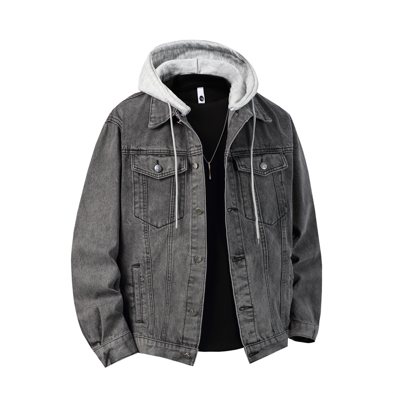 Men Hooded Denim Jacket Men St – Down Jacket Packable Bewertung und Preis