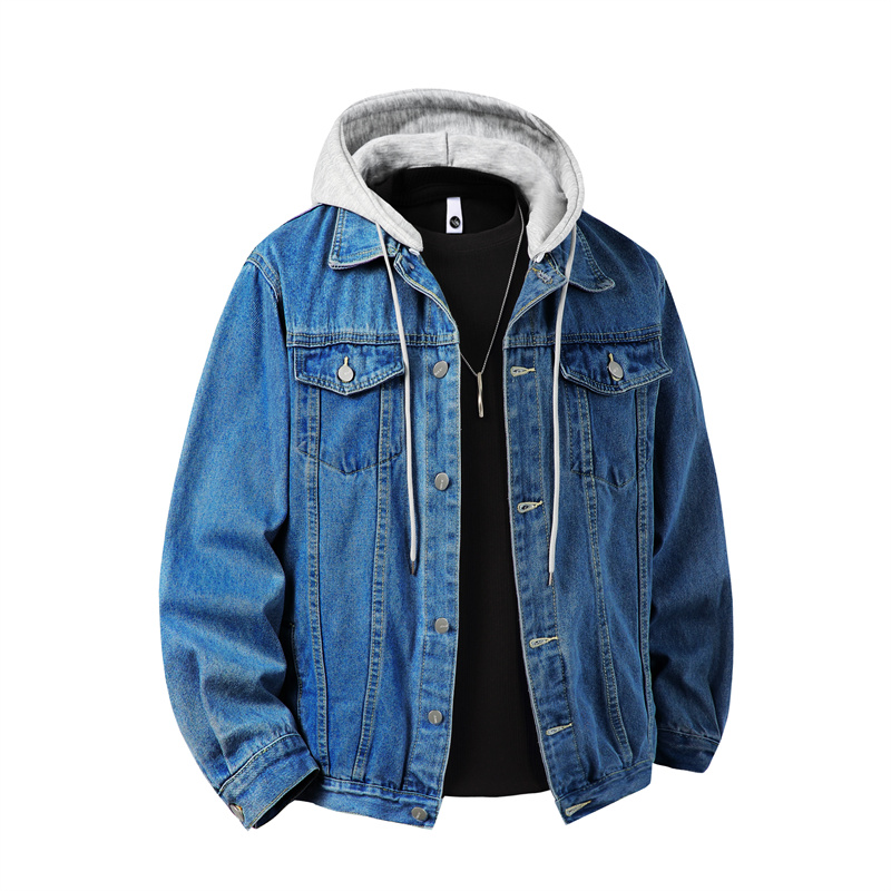 Men Hooded Denim Jacket Men St – Down Jacket Packable Bewertung und Preis