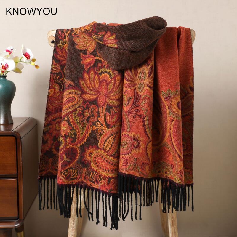 Reversible Jacquard Warm Cashm – Cashmere Pashmina Wrap Bewertung und Preis