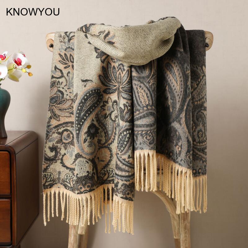 Reversible Jacquard Warm Cashm – Cashmere Pashmina Wrap Bewertung und Preis